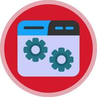 Website Setting Vector Icon Design