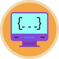 diseño de icono de vector de programación