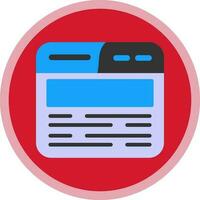 Web Browser Vector Icon Design