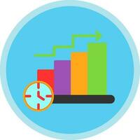 Bar Chart Vector Icon Design