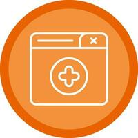 New Window Vector Icon Design