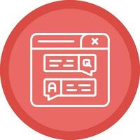 Forum Vector Icon Design