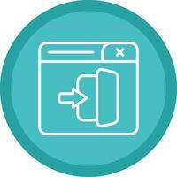 Logout Vector Icon Design