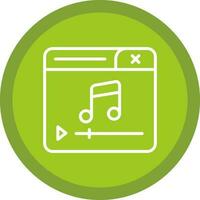 diseño de icono de vector de reproductor de música