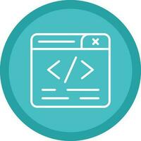 diseño de icono de vector de programación web