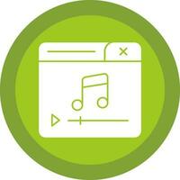 diseño de icono de vector de reproductor de música