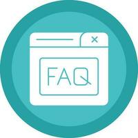 Faq Vector Icon Design