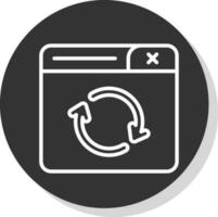 Refresh Page Vector Icon Design