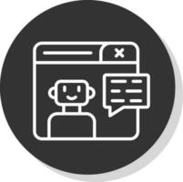 diseño de icono de vector de chatbot