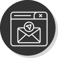 enviar correo vector icono diseño