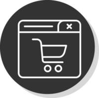 compras en línea vector icono diseño