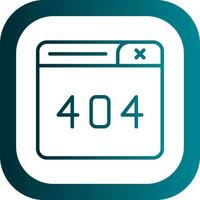 404 Error Vector Icon Design