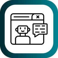 Chatbot Vector Icon Design