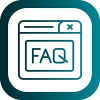 Faq Vector Icon Design