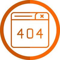 Diseño de icono de vector de error 404