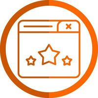 Web Rating Vector Icon Design