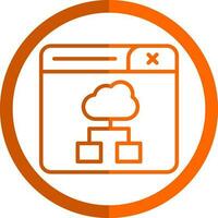 diseño de icono de vector de computación en la nube