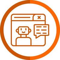 Chatbot Vector Icon Design