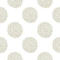 Background with a ball with spikes, toy massager for a pet. Seamless pattern with studded ball for dogs and cats. Vector illustration.