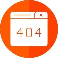 Diseño de icono de vector de error 404