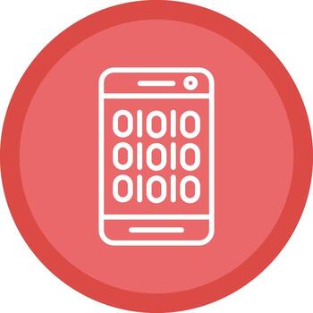 diseño de icono de vector de código binario