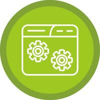 Website Setting Vector Icon Design