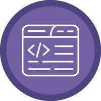 Web Coding Vector Icon Design