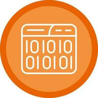 diseño de icono de vector de código binario
