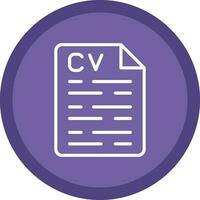 CV Vector Icon Design