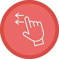 Swipe Left Vector Icon Design