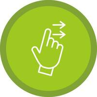 Swipe Right Vector Icon Design