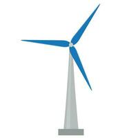 Wind mill vector. Energy power turbine, technology for alternative energy illustration vector