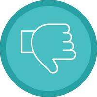 Thumb Down Vector Icon Design