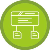 Data Flow Vector Icon Design