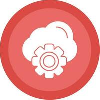Cloud Settings Vector Icon Design