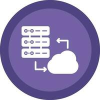 Cloud Server Vector Icon Design