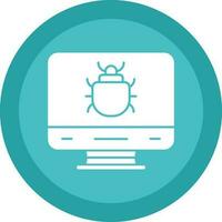Computer Bug Vector Icon Design