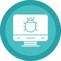 Computer Bug Vector Icon Design