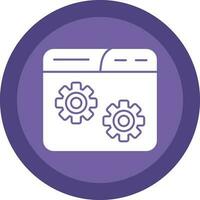 Website Setting Vector Icon Design