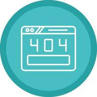 404 Error Vector Icon Design