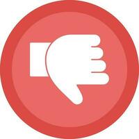 Thumb Down Vector Icon Design