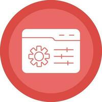 Web Management Vector Icon Design