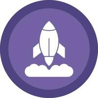 Rocket Launch Vector Icon Design