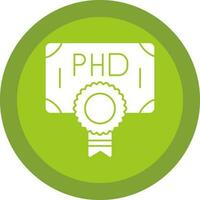 Phd Vector Icon Design