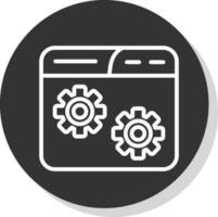 Website Setting Vector Icon Design