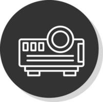 diseño de icono de vector de proyector