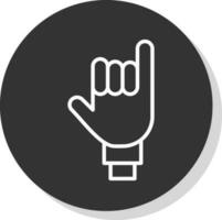 Little Finger Vector Icon Design