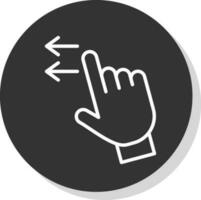 Swipe Left Vector Icon Design