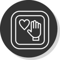 Palm Of Hand Vector Icon Design