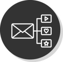 diseño de icono de vector de marketing por correo electrónico